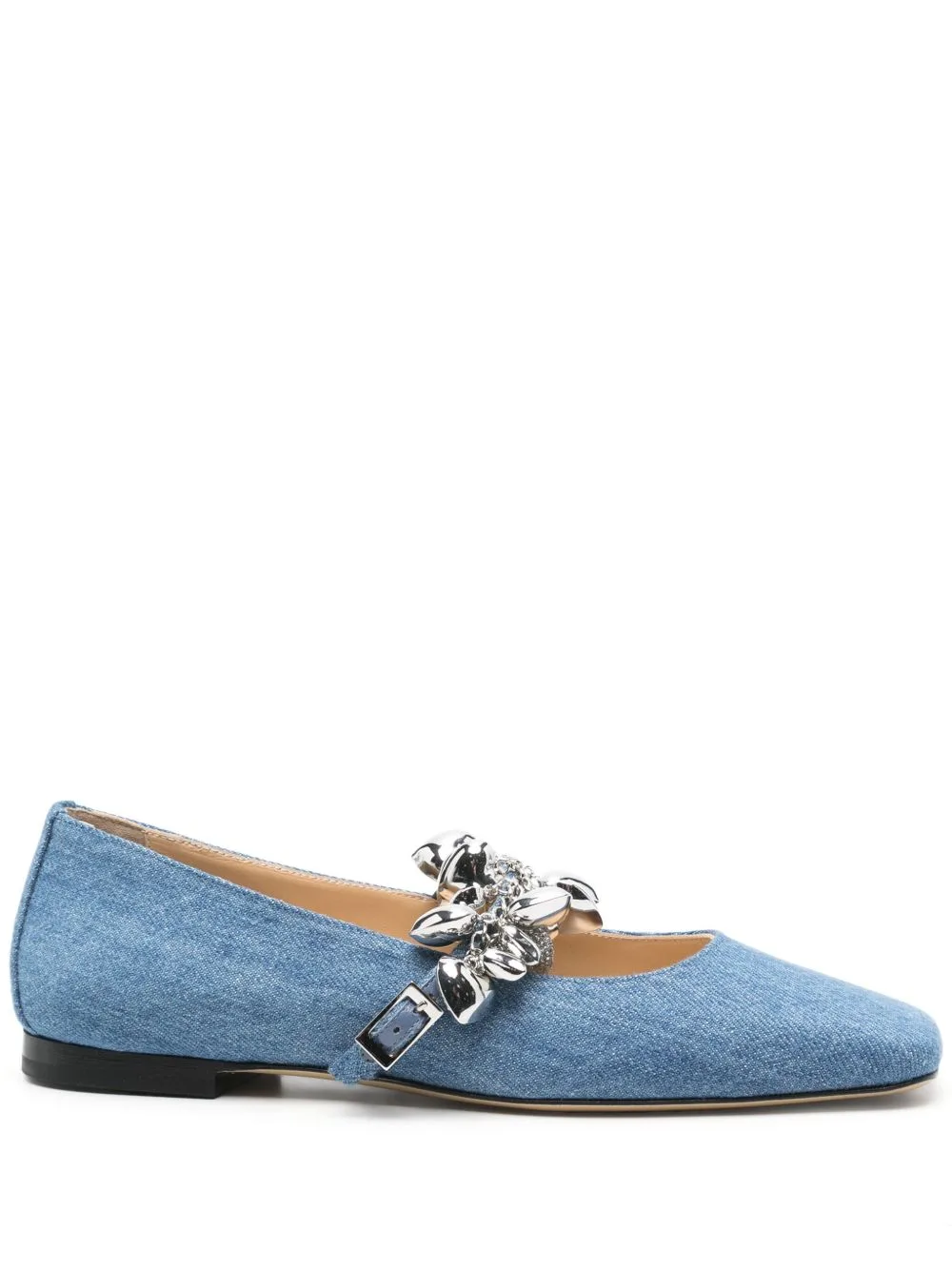 Heart-Charm Ballet Flats