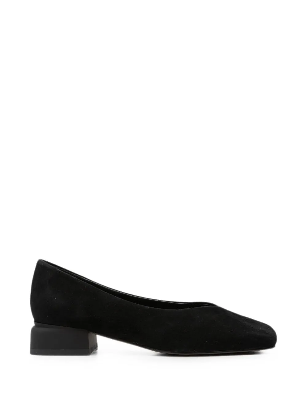 Square-Toe Heeled Pumps