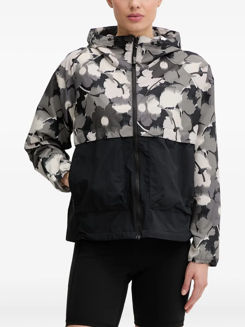 Spire Valley Floral-Print Hooded Jacket