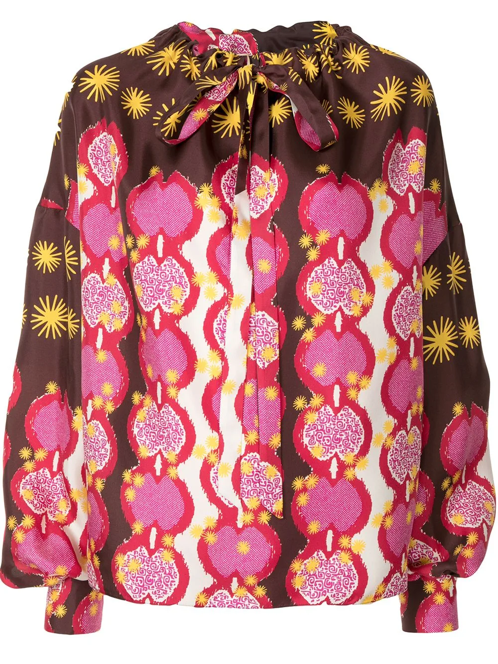 Patterned Silk Blouse