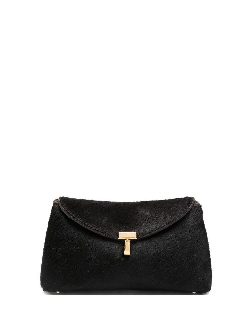 Mini T-Lock Pony-Hair Clutch Bag