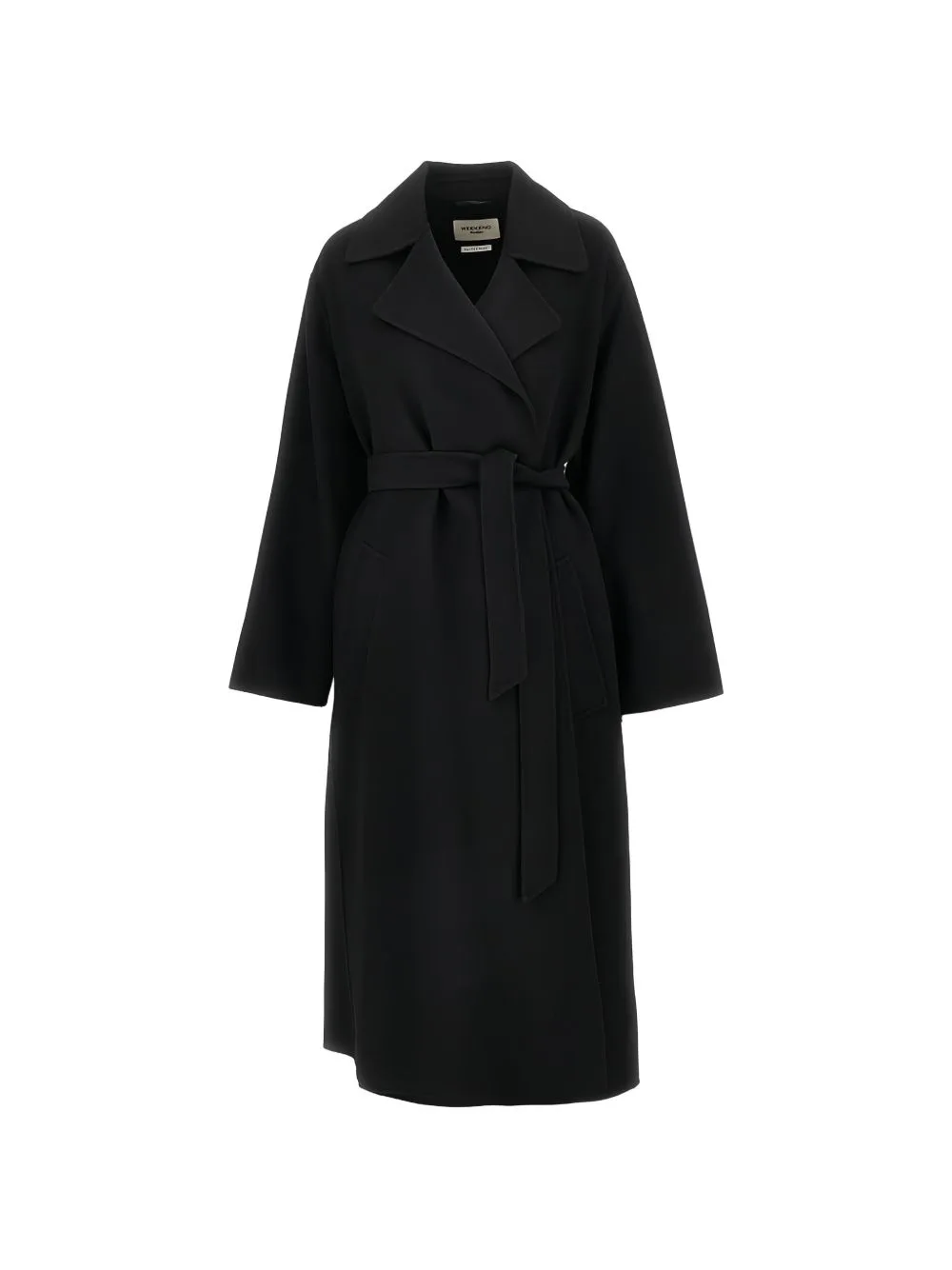 Belted Wrap Single-Breasted Coat
