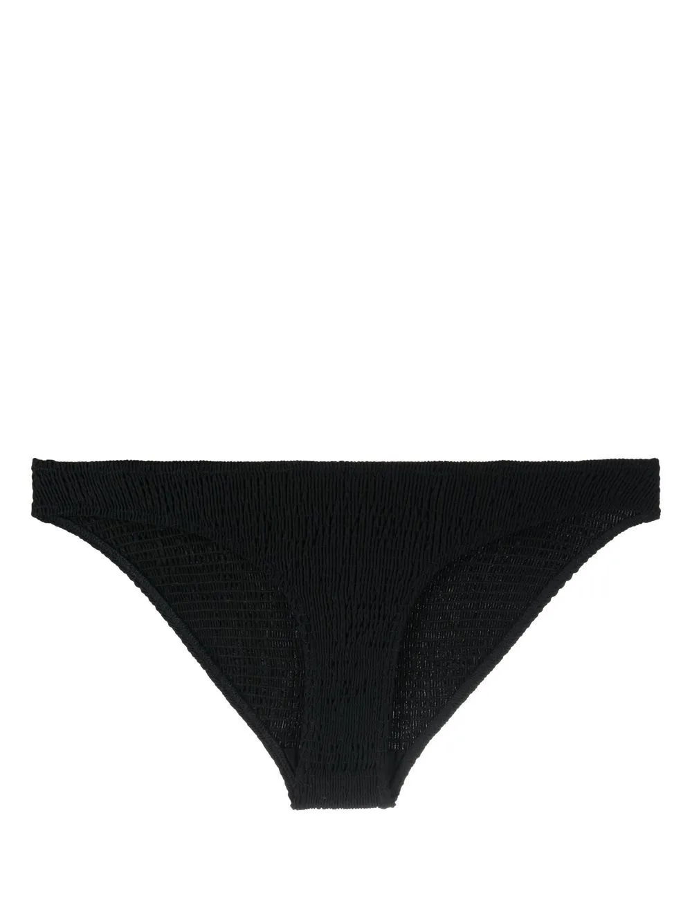 Smocked-Finish Bikini Bottoms