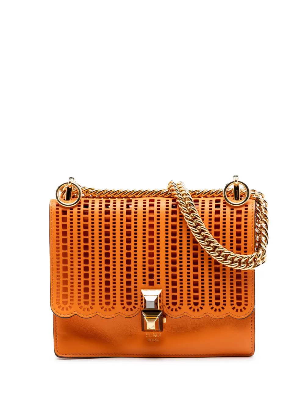 2010-2026 Small Vitello Grace Openwork Kan I Crossbody Bag