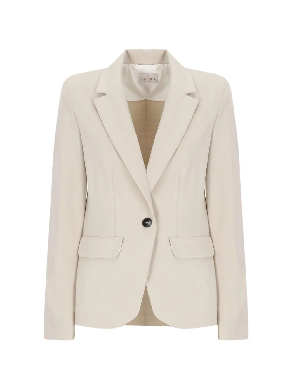Single-Breasted Notched-Lapel Jacket