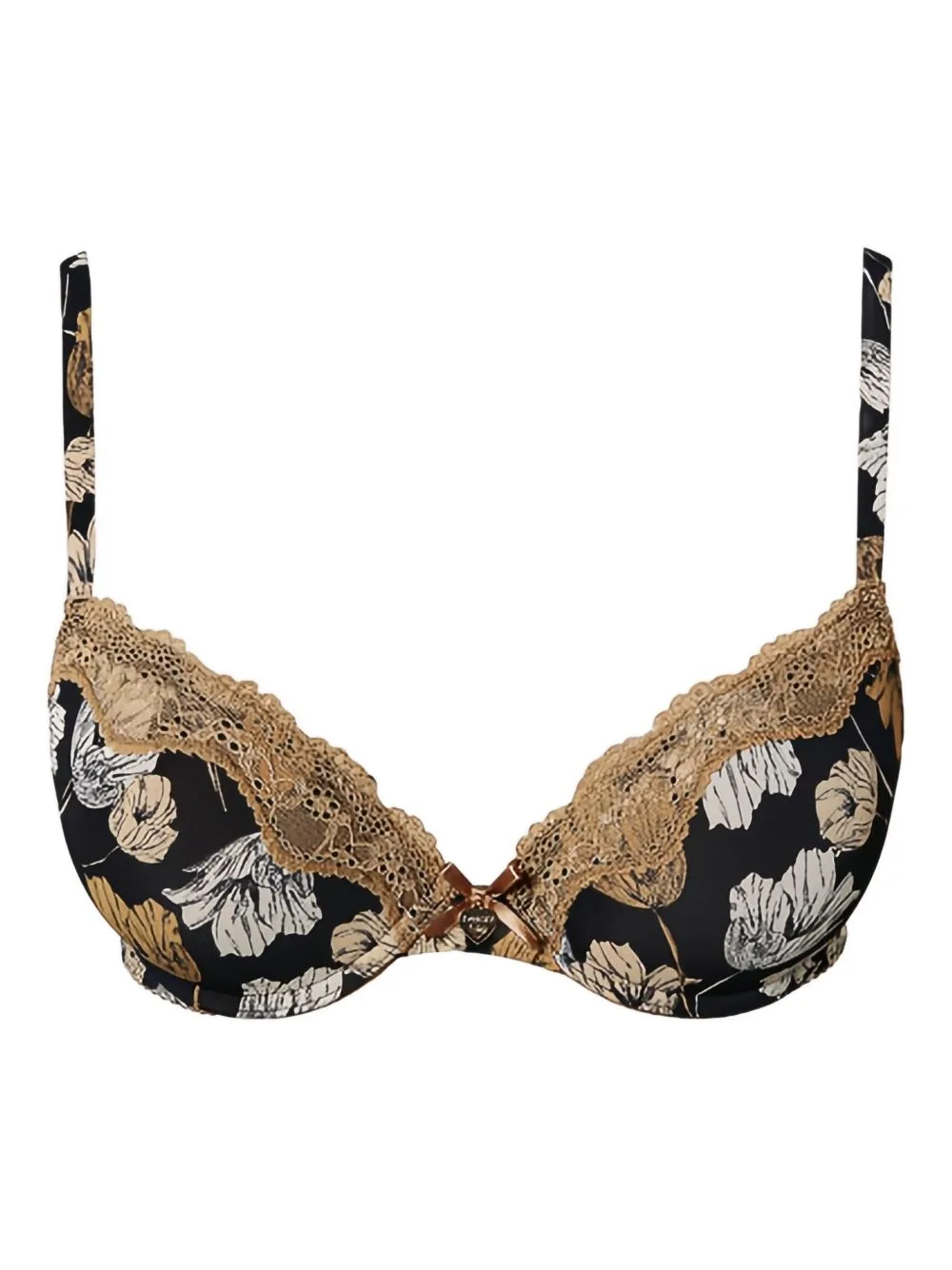 Floral-Print Push-Up Bra