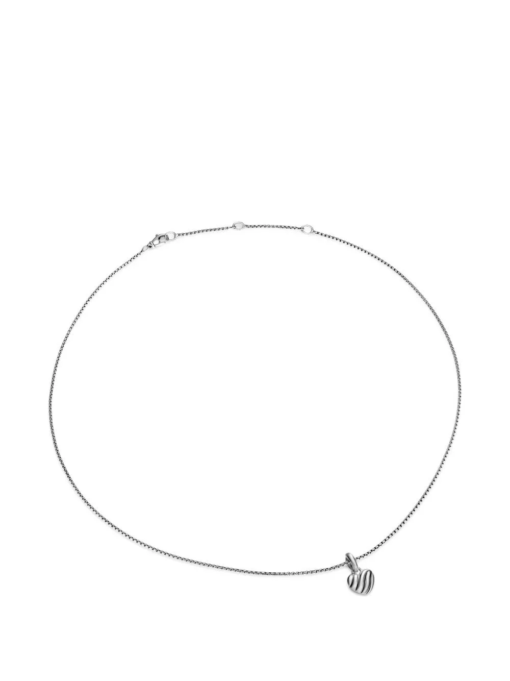 Puffy Cable Heart Necklace
