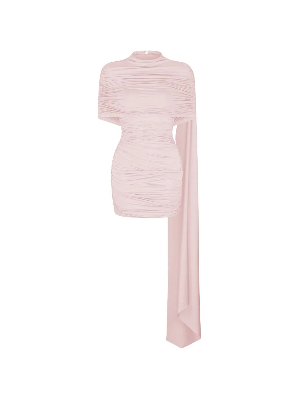 Elsie Draped-Panel Mini Dress