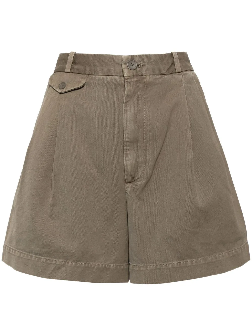 Becker Pleat-Detailing Shorts