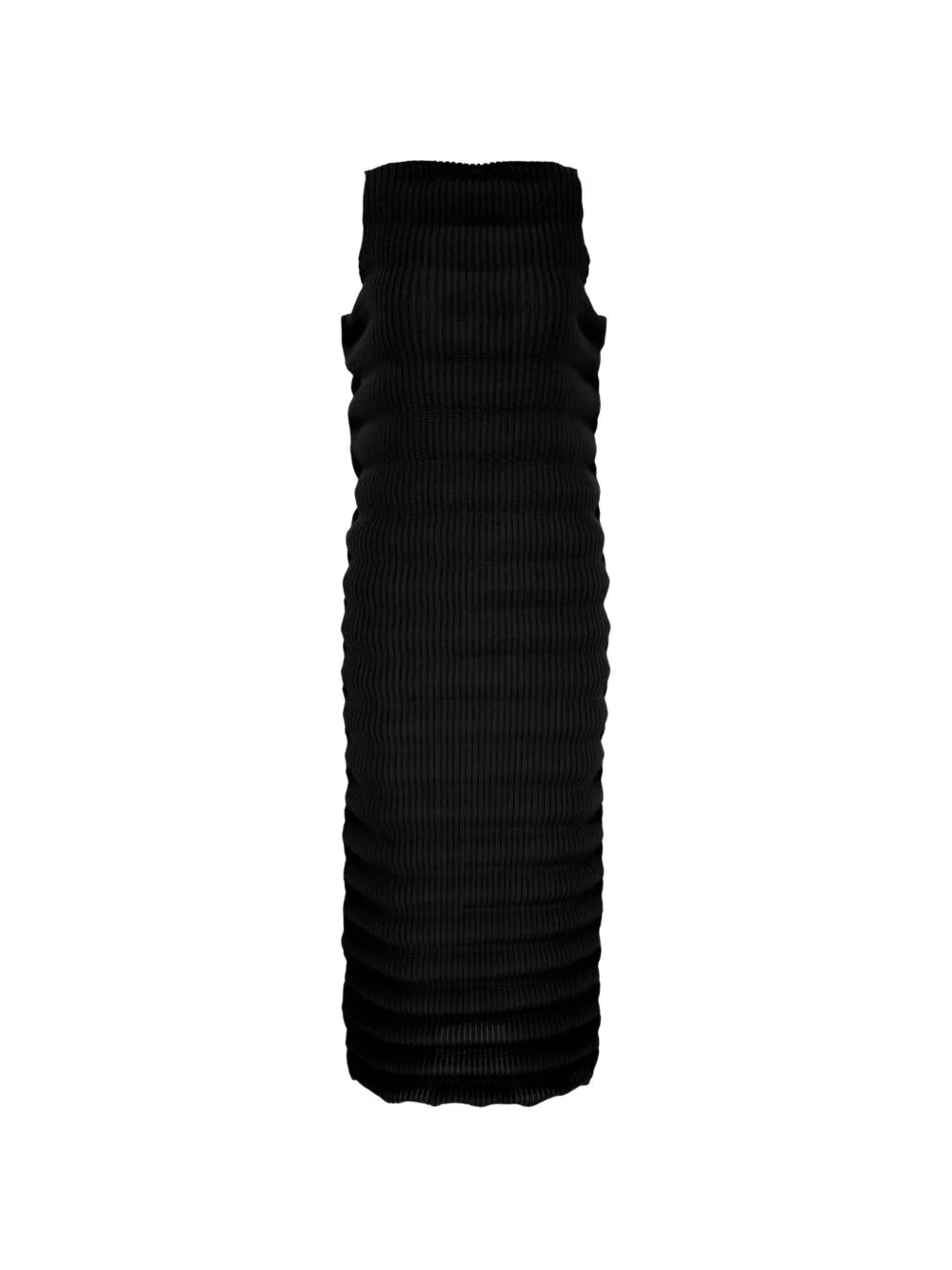 Pleated Sleeveless Maxi Dress