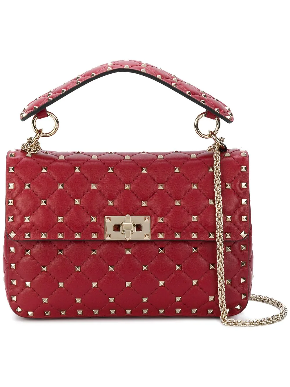 Medium Nappa Rockstud Spike Bag