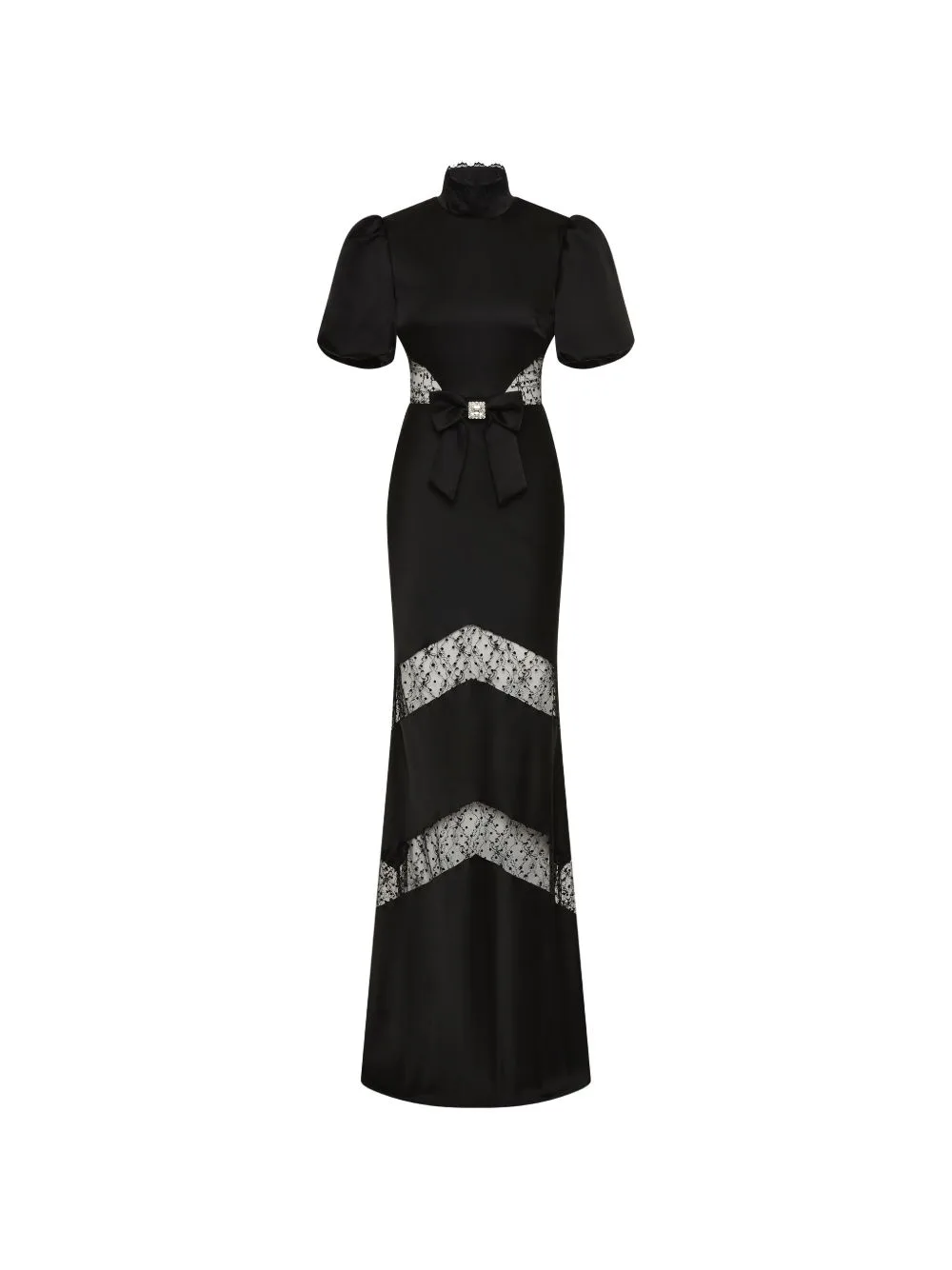 Noire Short Sleeve Gown