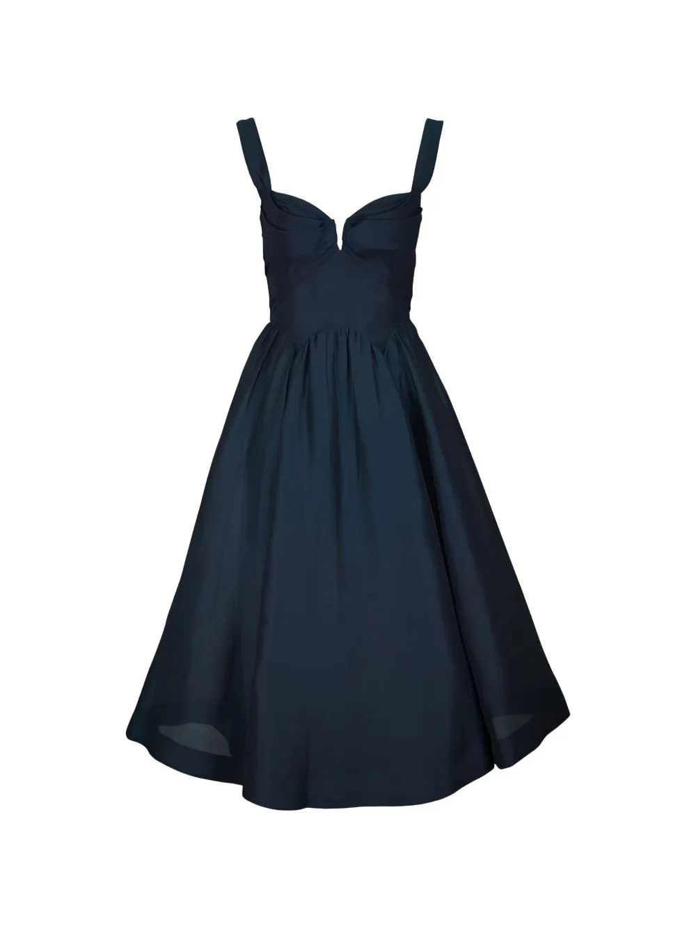 Rebellion Sweetheart-Neck Midi Dress