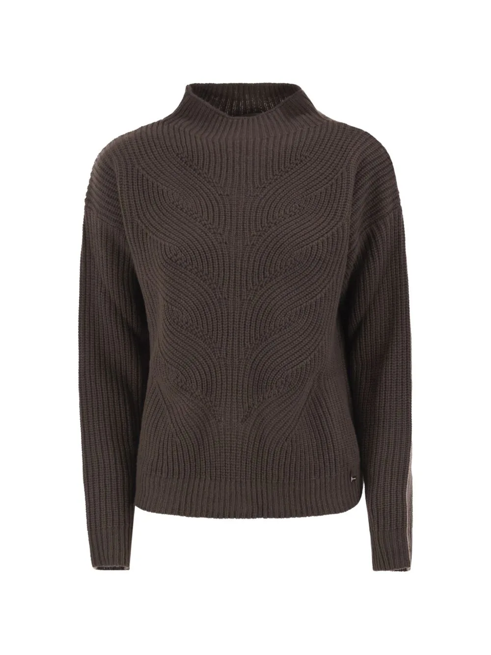 Knit High-Neck Sweater