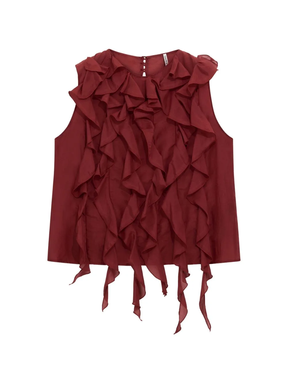 Carla Ruffled Sleeveless Top