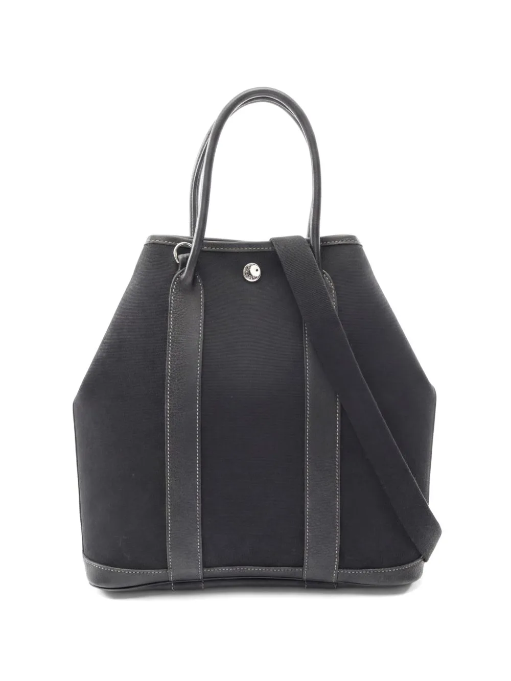 2004 PM Garden File Leather-Trim Tote Bag