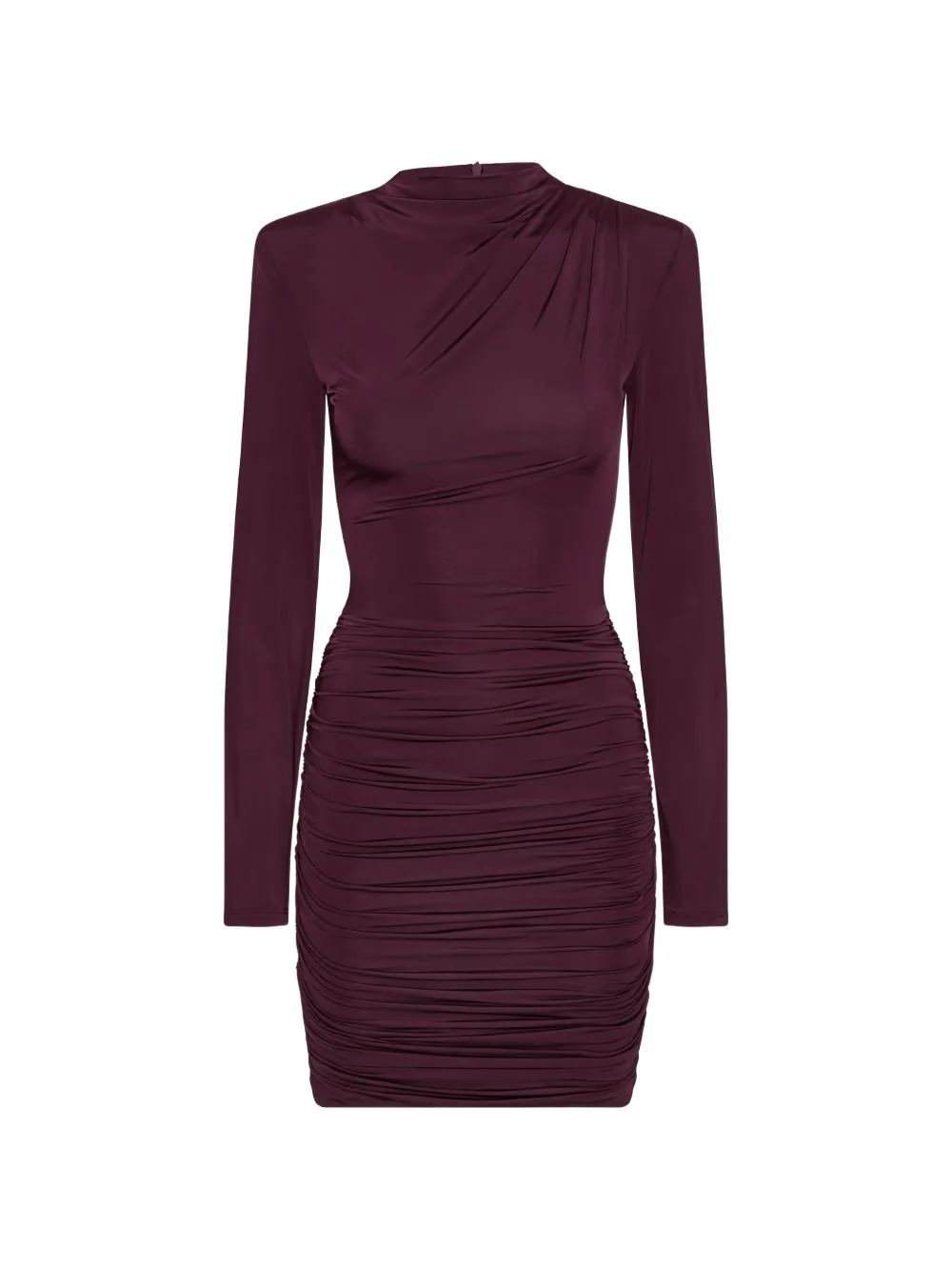 Draped Ruched Mini Dress