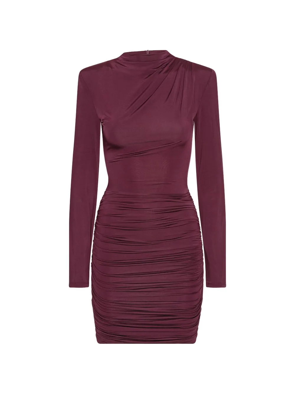 Draped Ruched Mini Dress