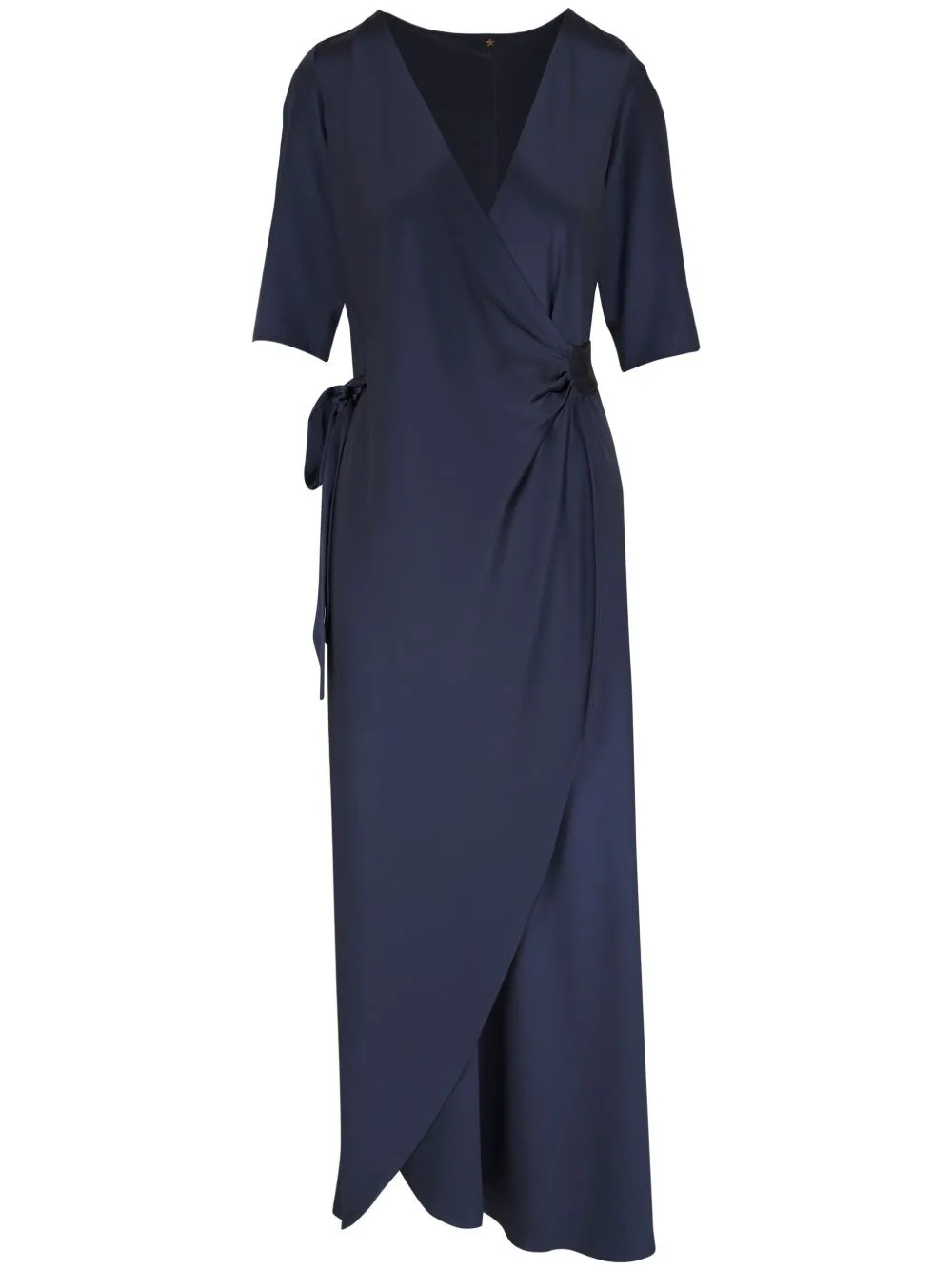 V-Neck Silk Dress