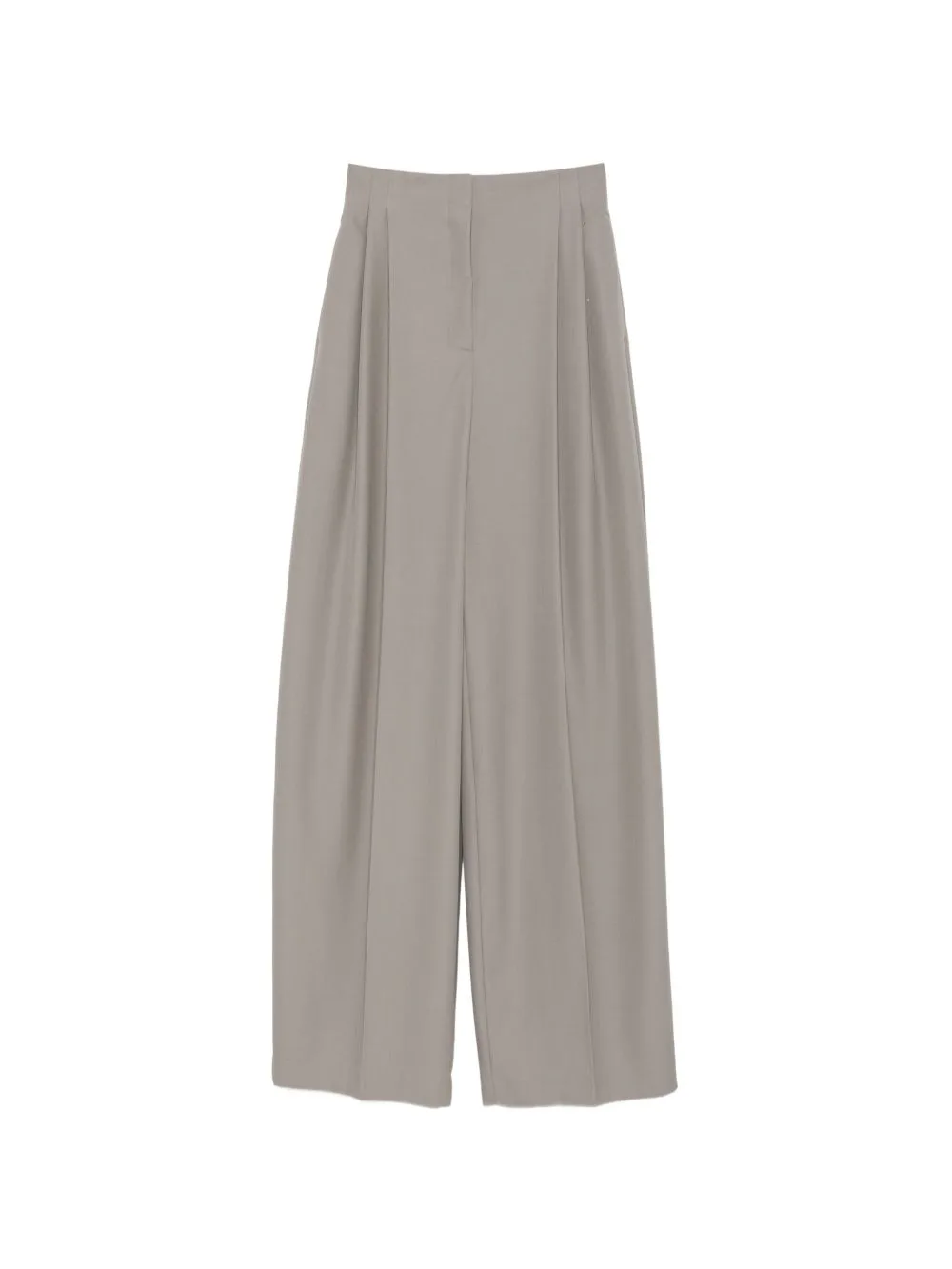 Pleated Wide-Leg Trousers