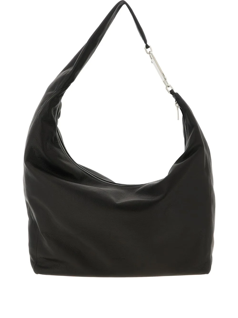 Gemini Zip Hook Leather Shoulder Bag