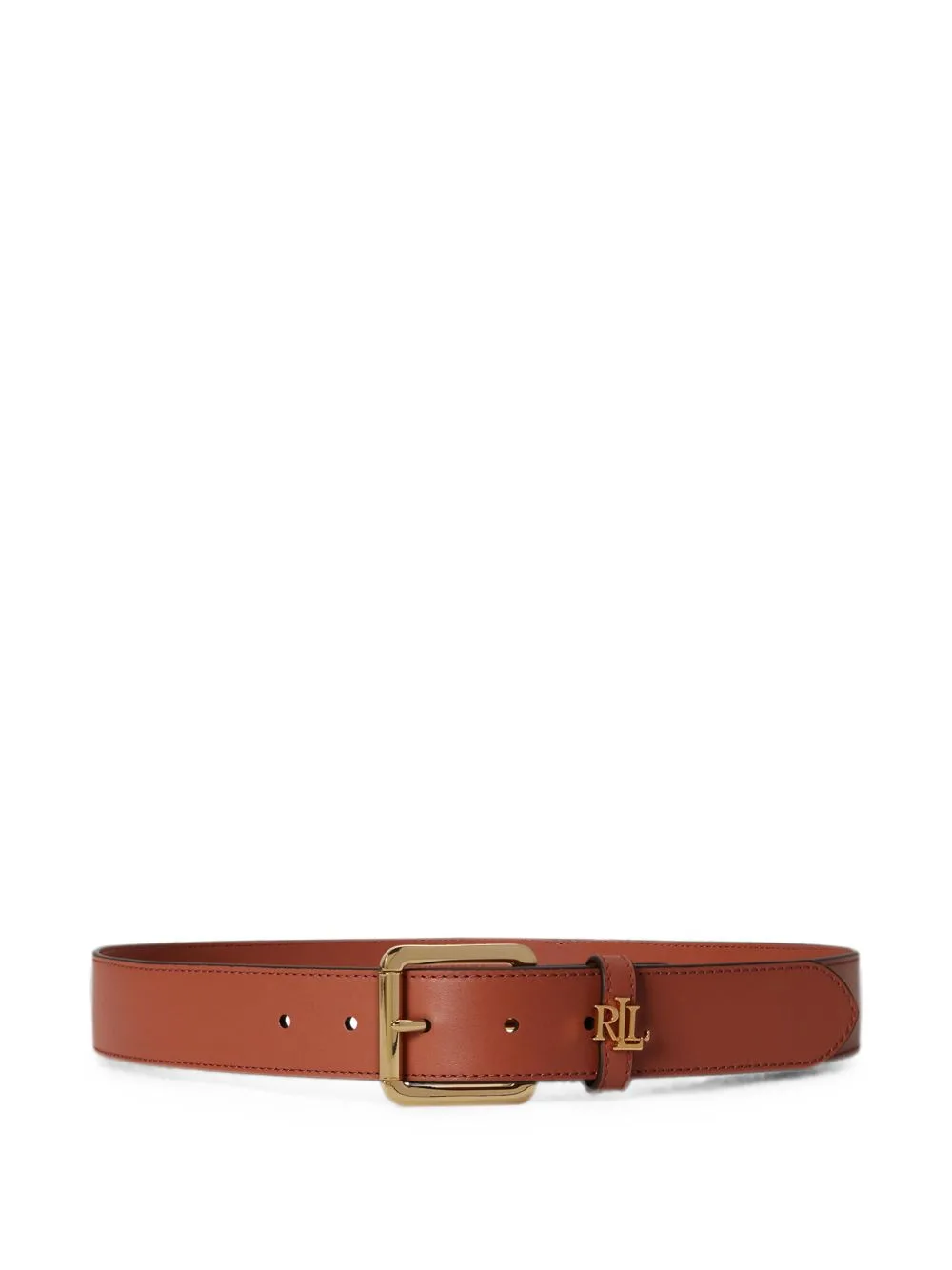 Logo-Keeper Skinny Leather Belt