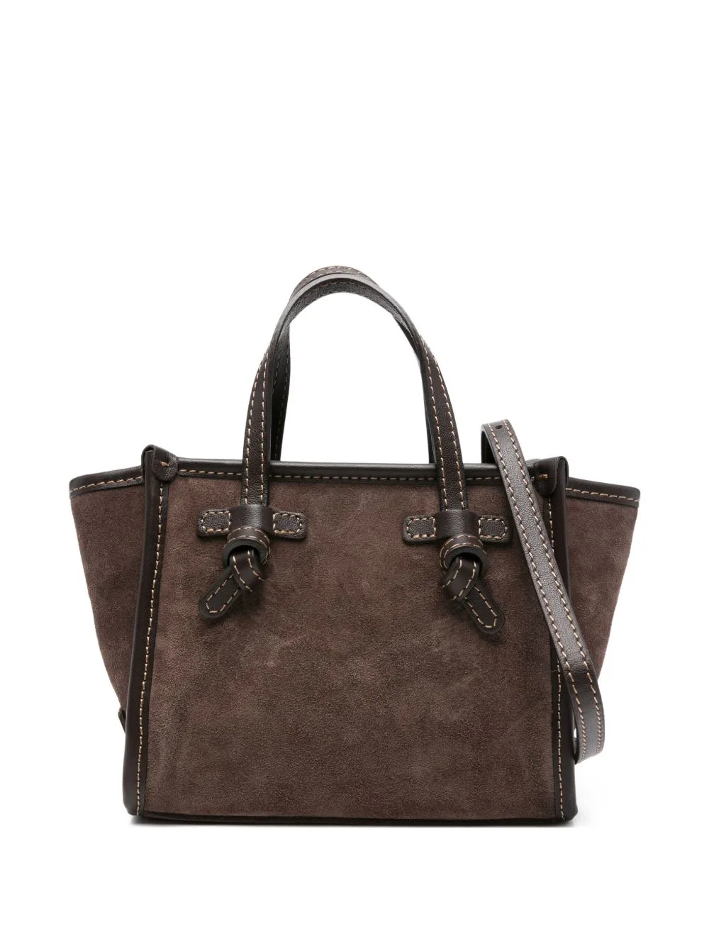 Mini Miss Marcella Knotted Suede Bag