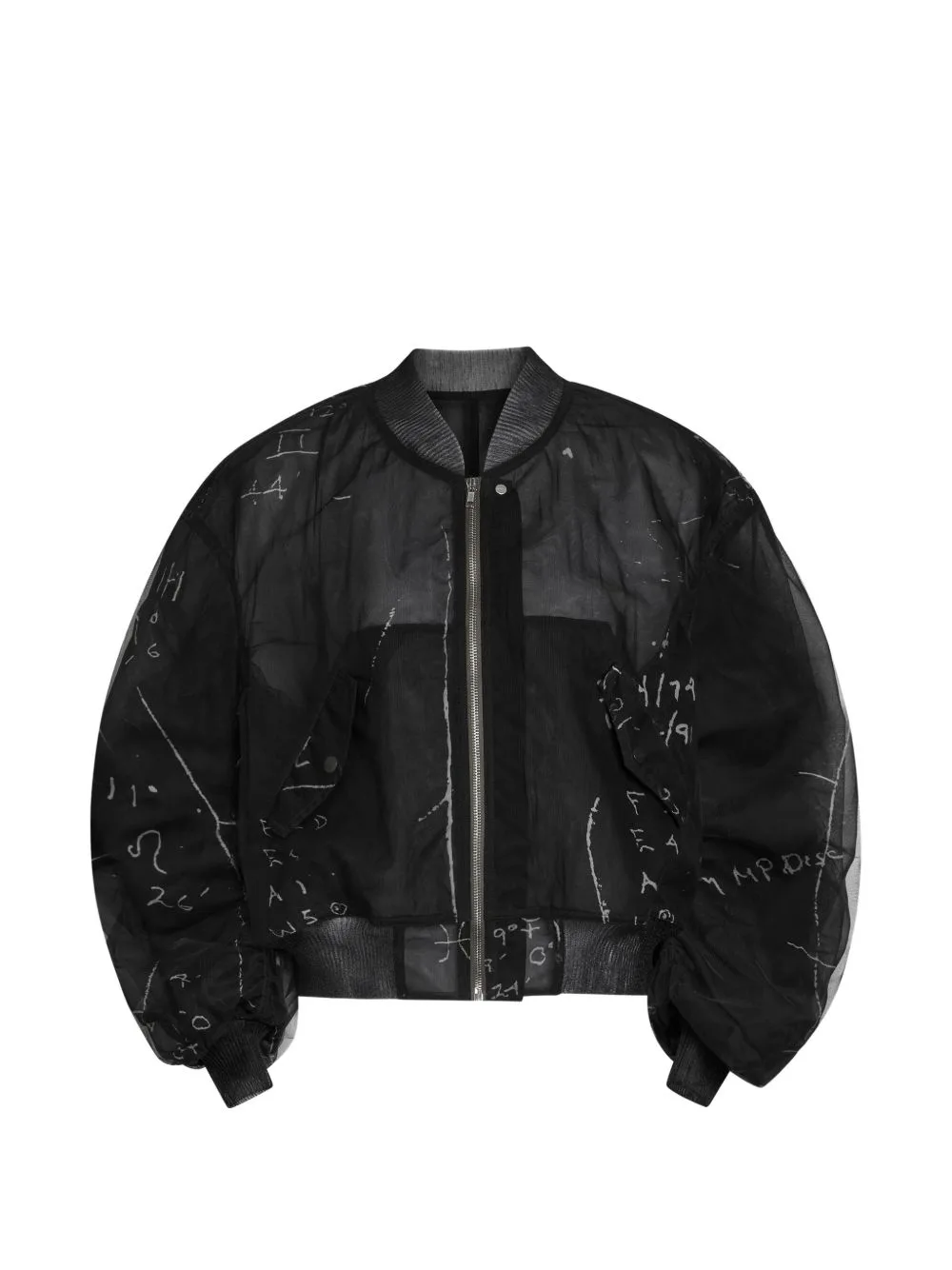 Graphic-Print Bomber Jacket