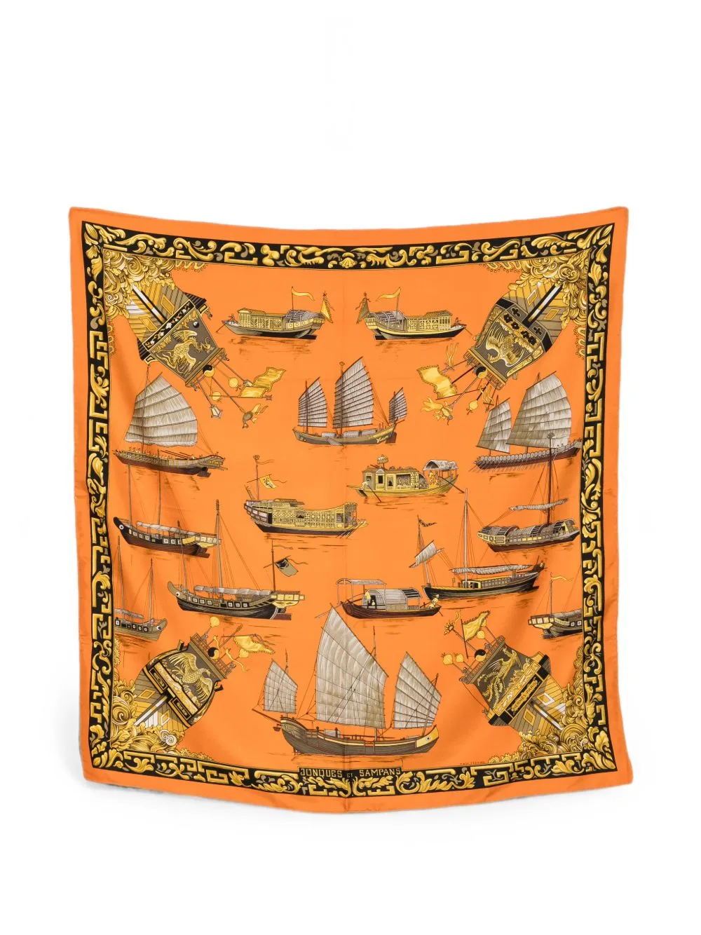 2010s Junques Et Sampans Scarf