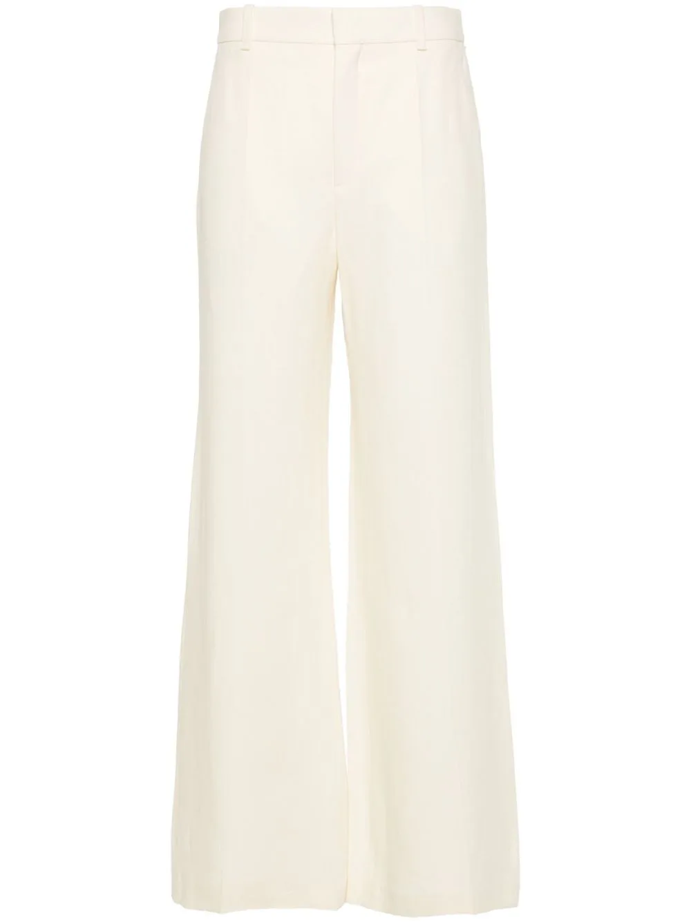 Wide-Leg Linen Trousers