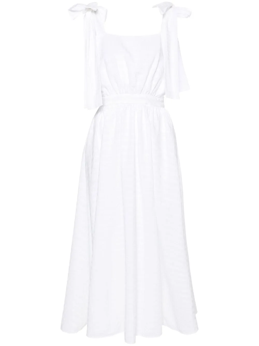 Bow-Detail Midi Dress