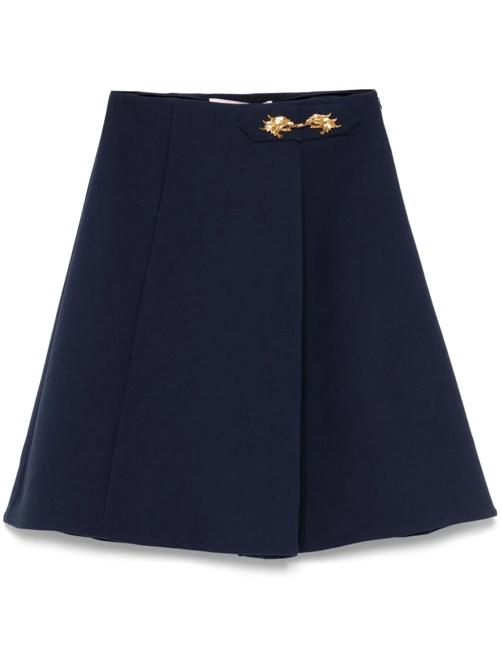 Pleat-Detailed Mini Skirt