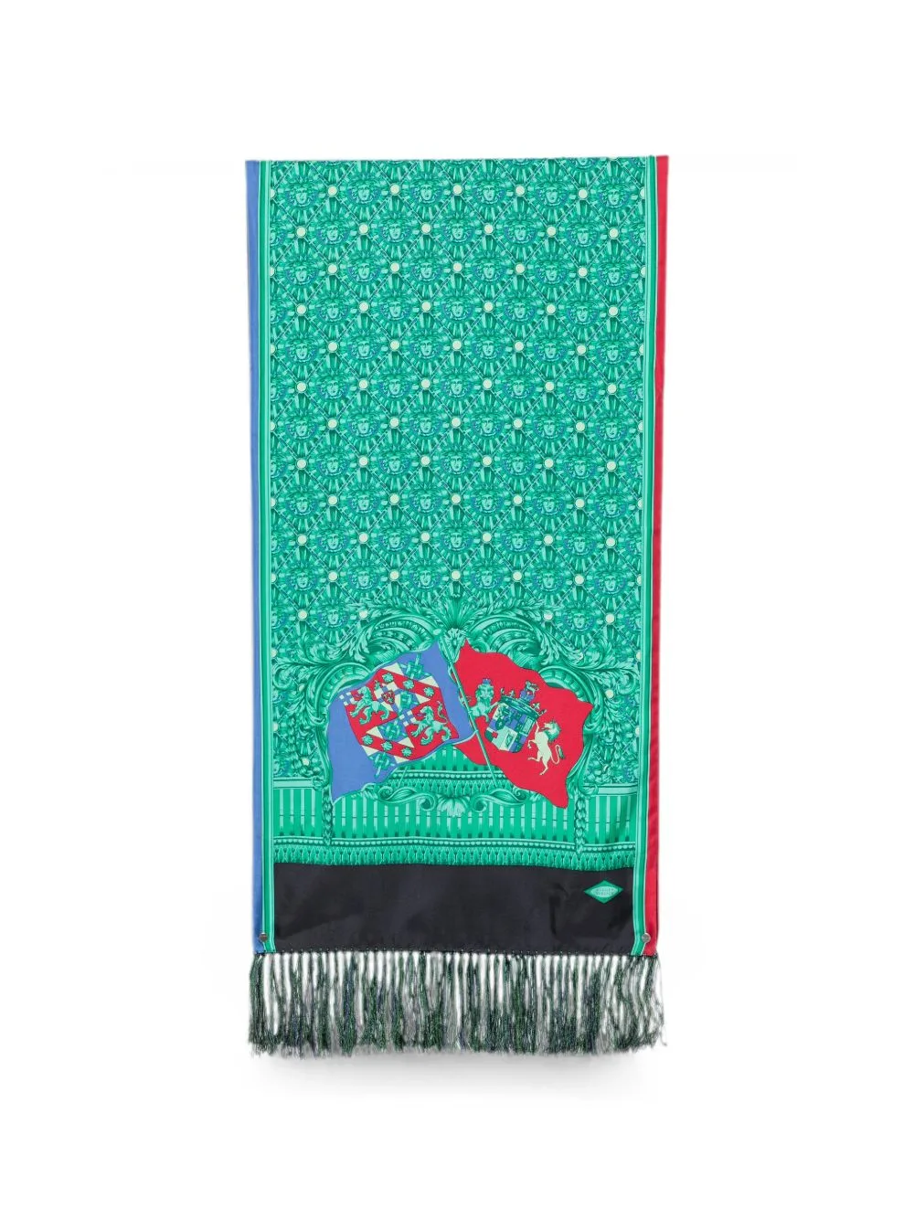 2000s Medusa-Head Flag-Print Scarf
