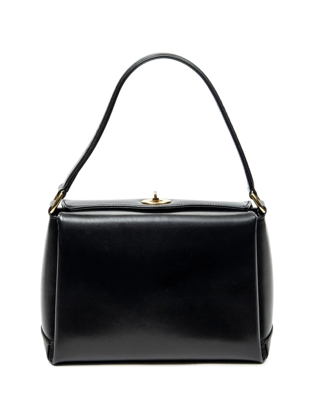Fold-Over Top-Handle Tote Bag