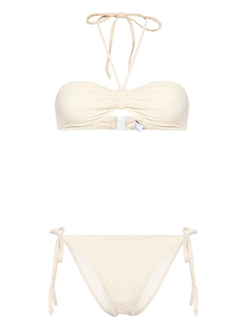 Seersucker Bandeau Bikini