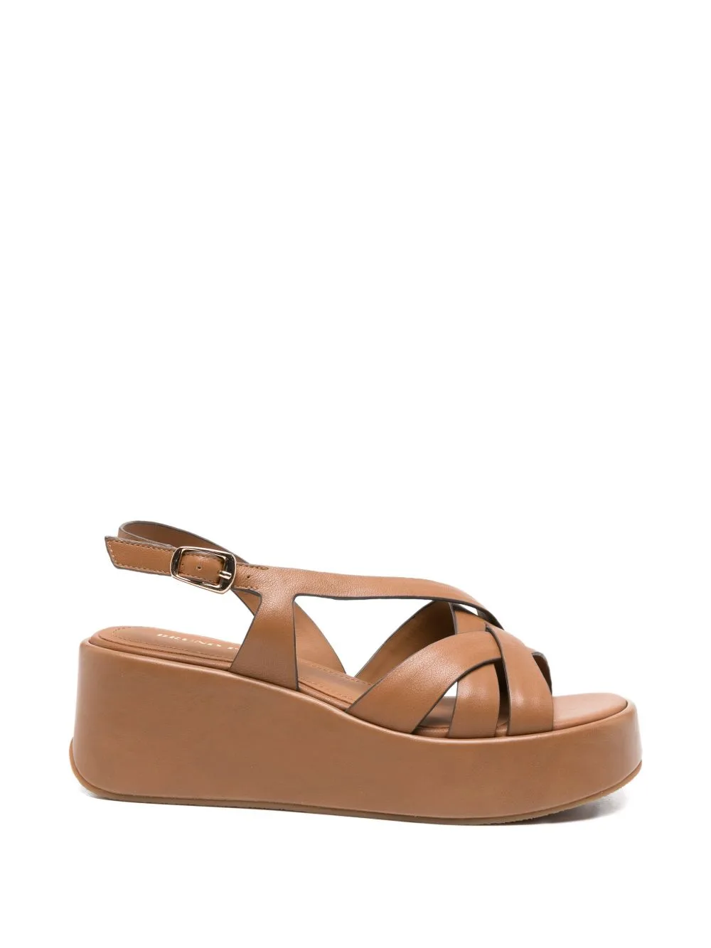 Crossover-Strap Platform Sandals