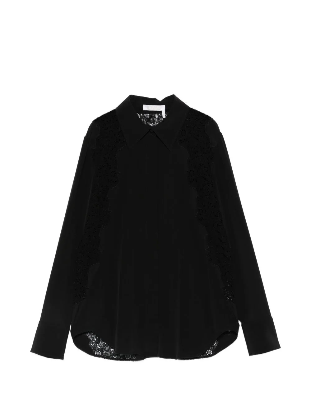 Lace-Panelled Shirt