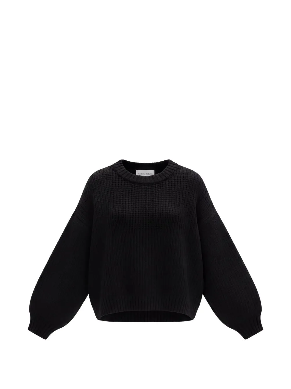 Ribbed-Knit Crew-Neck Sweater