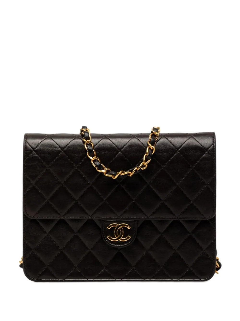 1994-1996 Small CC Quilted Lambskin Single Flap Crossbody Bag