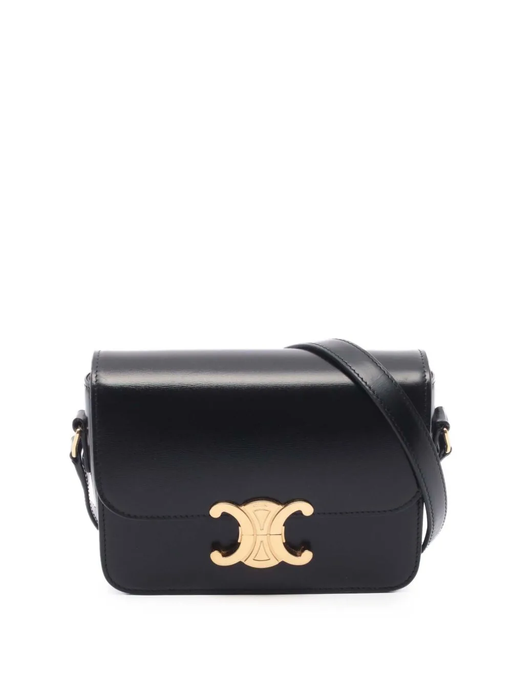 2000-2026 Teen Shiny Calfskin Triomphe Crossbody Bag