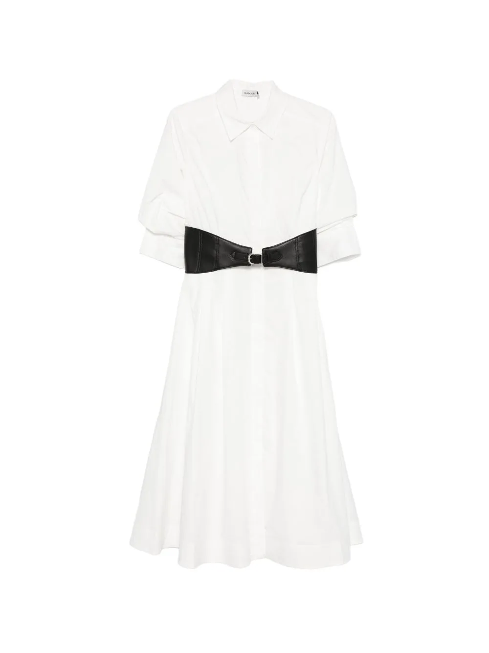 Belted Midi Shirt Dress