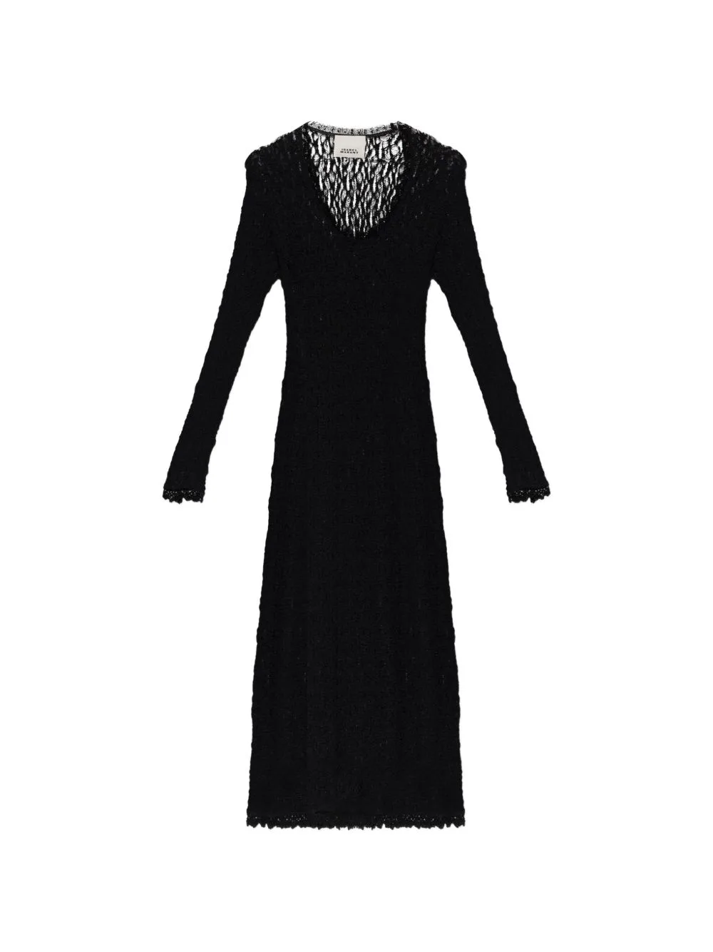 Belsane Lace-Knit Midi Dress