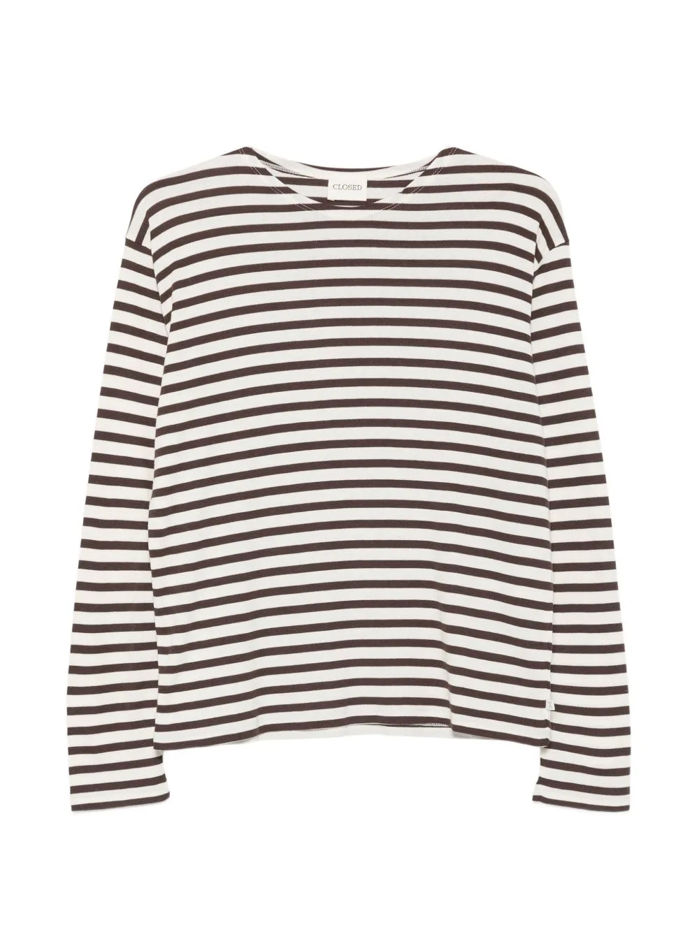 Horizontal-Stripe Long-Sleeve T-Shirt