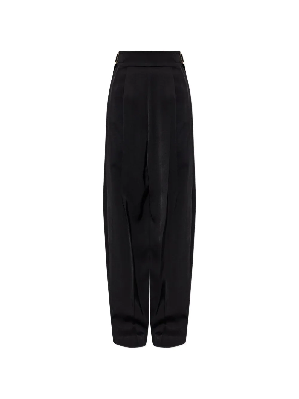 Buckle-Detail Pleated Trousers