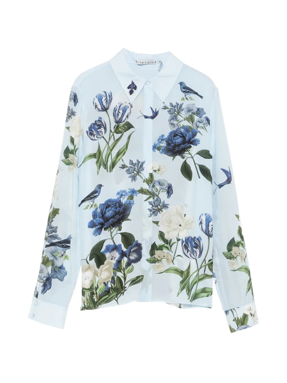 Floral-Print Long-Sleeve Shirt