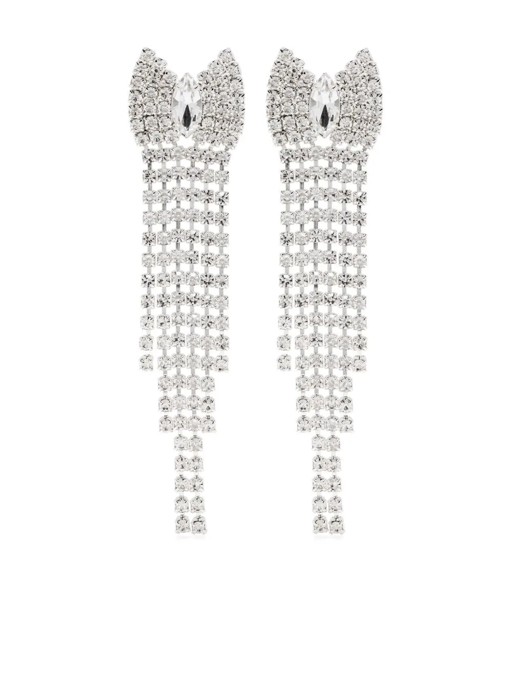 Crystal-Embellished Chandelier Earrings