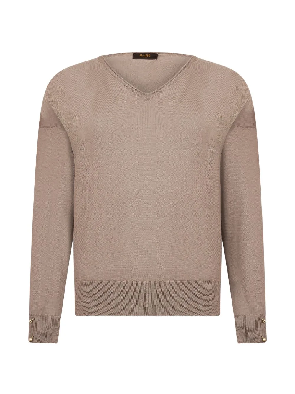 Renee V-Neck Button-Cuff Sweater