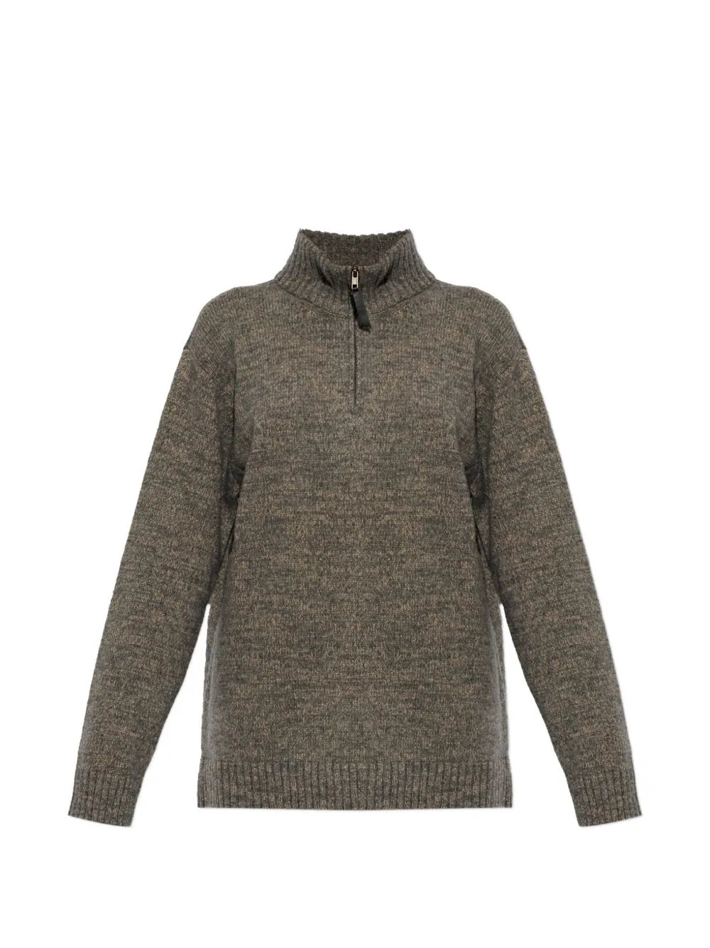 Quarter-Zip Knitted Sweater