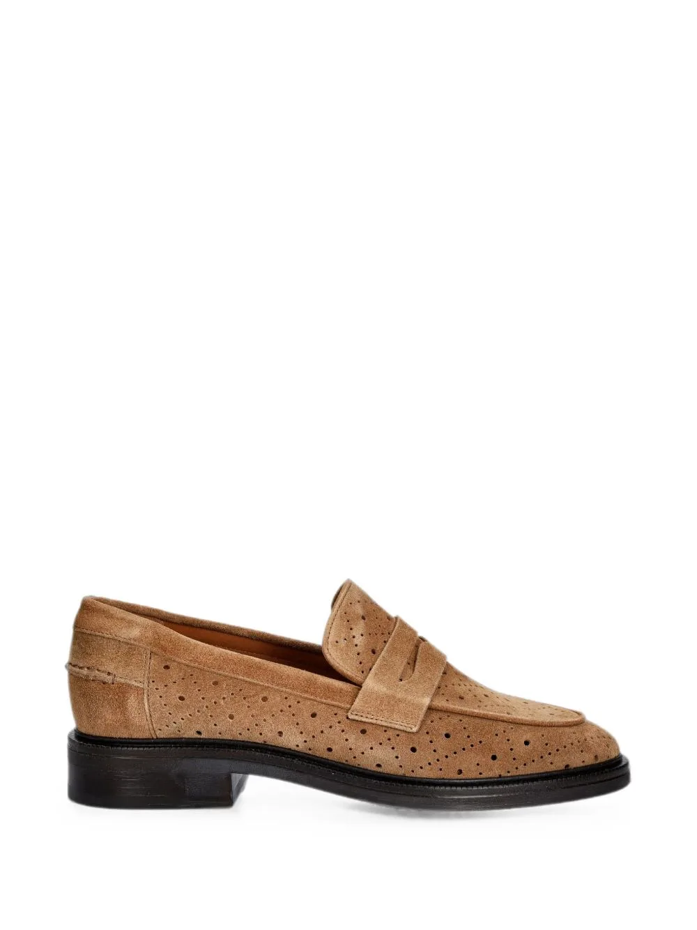 A19689 Perforated Penny Loafers