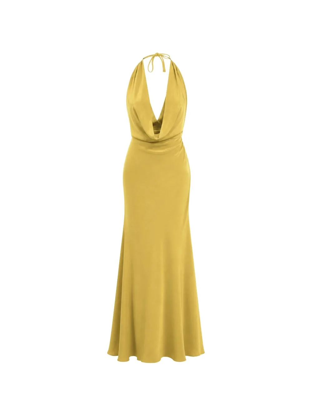 Cowl-Neck Maxi Dress